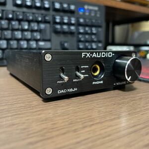 FX-AUDIO- DAC-X6J+ 24bit 192kHz USB DAC DAコンバーター ヘッドフォンアンプ 動作確認済み ACアダプター付属