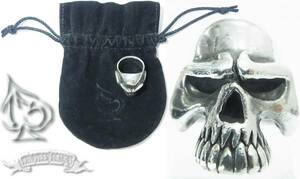 即決は送料無料サーティーンデザインズKR-19ミドルマッドスカルリング#15号THIRTEEN DESIGNSシルバーリングSV925MIDDLE MAD SKULL RING