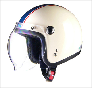 【リード工業】 BARTON BC-10 ジェットヘルメット アイボリー×ネイビー
