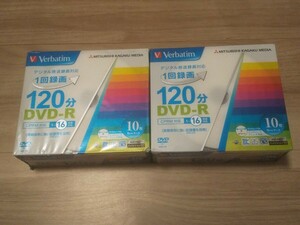 (送料無料)(新品)(20枚)(10枚×2)Verbatim バーベイタム 三菱化学メディア DVD-R 4.7GB VHR12JP10V1 120分 録画用 ★記録媒体