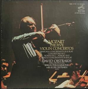 LP盤 ダヴィッド・オイストラフ/Berlin Phil 　Mozart Violinと管弦楽の作品集 (4LP)