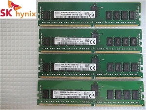 少量入庫【今週のサーバー向けメモリ(保証付き)】SKhynix 2R*8 PC4-2666V-RE2-12 16GB×4枚　計64GB