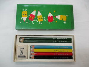 昭和レトロ ヤマハ 音楽教室 文房具 非売品 当時物 未使用 鉛筆 色鉛筆 消しゴム ノベルティ 筆記用具
