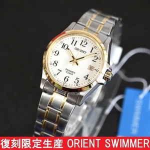 送料無料★新品 ORIENT 正規保証付き★オリエント SWIMMER スイマー 限定 復刻 WW0311UN 白文字盤 金色 メンズ腕時計 10気圧防水 耐磁