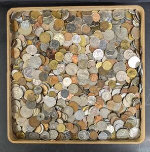 W05011 古美術 古銭 硬貨 硬幣 貨幣 外国銭 外国コイン 大量まとめ 約5.92kg アンティーク