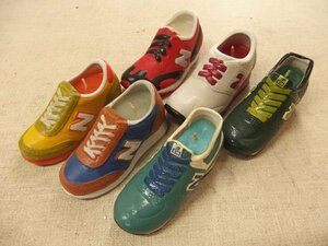 0930102w【ニューバランス シューズ型 キャンドル ６点 まとめて】NB/NEW BALANCE/ろうそく/蝋燭/スニーカー/靴/355/576/他/未使用保管品