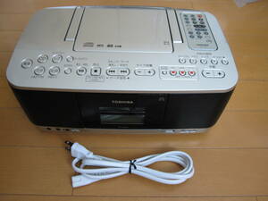 動作品 東芝 TOSHIBA カセット ラジオ CD SD USB TY-CDX9 リモコンも動作確認済み 多機能