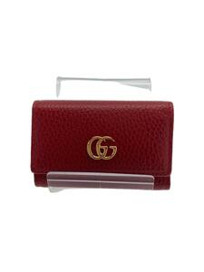 GUCCI◆キーケース/レザー/RED/無地/レディース/456118 2149