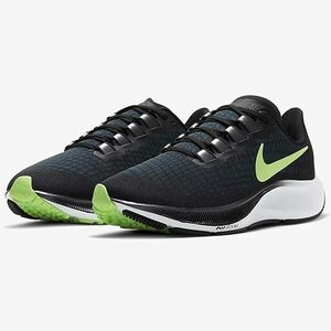 25.5㎝ ナイキ エア ズーム ペガサス 37 黒/濃紺/黄緑 BQ9646-001 NIKE AIR ZOOM PEGASUS 37 ランニングシューズ