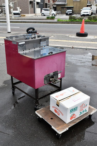 P071N アサヒサンレッド 業務用 ガス式焼き芋機 AY1000 LPガス LPG プロパンガス 石焼き芋機 焼きいも やきいも