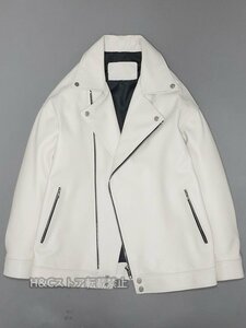 牛革本革ジャケット メンズ 大きいサイズ カジュアルコート ホワイトジャケットM-2XL
