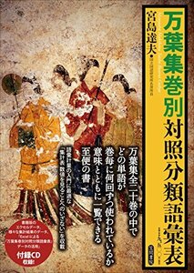 【中古】 万葉集巻別対照分類語彙表