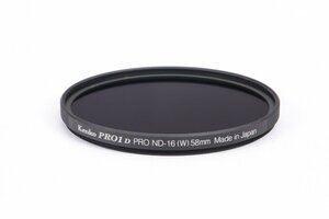 【 美品 】 Kenko PRO1D 減光フィルター PRO ND-16 58mm 【 4絞り分減光 】