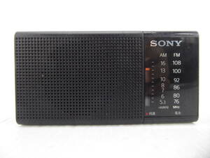 ★☆SONY ワイドFM対応 FM/AMコンパクトラジオ ICF-P36 動作品 オマケ新品電池付き☆★