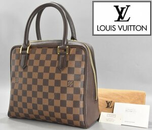 本物保証 LOUIS VUITTON ルイヴィトン N51150 ダミエ ブレラ エベヌ シリアル有 ハンドバッグ レディース ブラウン系 カバン Hb-487G