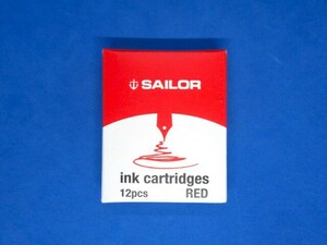 セーラー万年筆 SAILOR 万年筆カートリッジインク 13-0404-130 レッド 12本入り1ヶ★未使用品・送料無料★