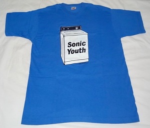 希少 レア 美品 90s 当時物 ヴィンテージ Sonic Youth Washing Machine バンド Tシャツ Lサイズ 青 ソニックユース ウォッシングマシーン