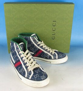 LYF13045 GUCCI グッチ インディゴ 1977 テニス スニーカー 6