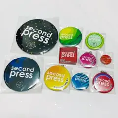 新品 未開封 second press サンプル 缶バッジ 鏡 10点