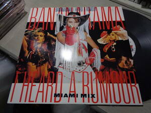 バナナラマ,BANANARAMA/I HEARD A RUMOUR(MIAMI MIX)(UK/LONDON:NANXR 13 45RPM NM 12”