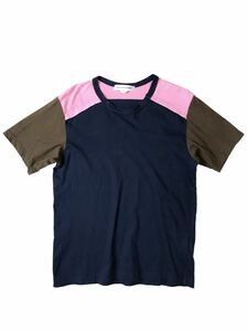 (D) COMME des GARCONS SHIRT コムデギャルソンシャツ フランス製 クレイジーパターン 半袖Tシャツ L 送料250円