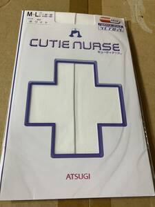 atsugi パンティストッキング cutie nurse M-L ホワイト 看護婦 白 panty stocking キューティナース パンスト タイツ ストッキング 