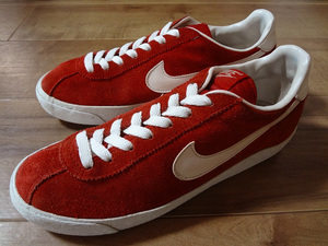 良品、ビンテージ、レア! NIKE ナイキ BRUIN SUEDE SC ブルイン スエード 赤 レッド/ホワイト 1994年製 25cm US7 オールド ブレザー