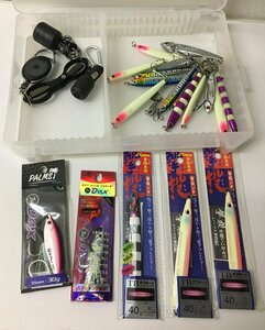 ◆送料864円 青物 新品中古 美品 撃投ジグ 20個セット 20g~40g Cultiva ＆PALMS メタルジグ ケース セット