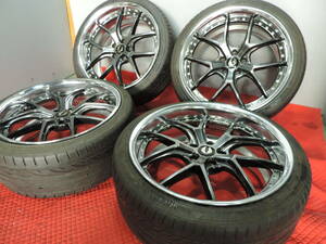 【中古セット】 エイムゲイン GTM 20インチ 9J+20 9.5J+35 5H114.3 ＆ ハンコック VENTUS 245/35R20 20年 アルファード ヴェルファイア