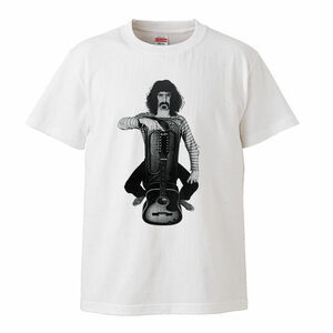 【XLサイズ 白Tシャツ】Frank Zappa フランク・ザッパ サイケデリック ヒッピー 70s 60s LP CD レコード ガレージロック 実験音楽