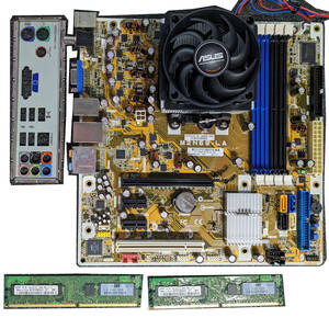 【ほぼ未使用】ASUS M2N68-LA(AM2) ＋ CPU(Athlon 64 X2 4050e)メモリ(2GB)セット