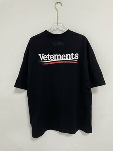 VETEMENTS ヴェトモン　SS24 CAMPAIGN LOGO T-SHIRT 希少 中古 ブラック Mサイズ