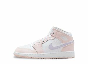 Nike GS Air Jordan 1 Mid "Pink Wash/White/Violet Frost" 23.5cm FD8780-601
