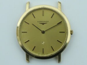 【1円スタート】LONGINES 7371 150 18K 750 刻印 18金 メンズ 腕時計 クォーツ 本体のみ 総重量約21.54g 4-A011/1/60P