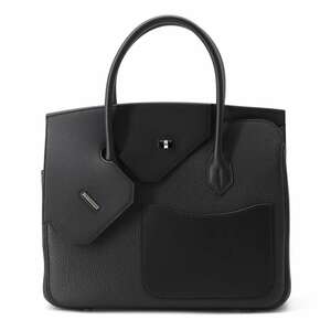 エルメス バーキン30 無秩序 ブラック/シルバー金具 トゴ/スイフト B刻印 HERMES Birkin 黒