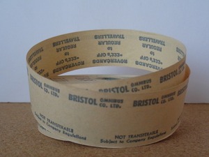 イギリス　 ロ－ルチケット 　 Bristol