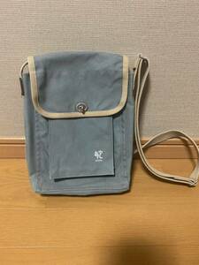 一澤信三郎帆布　ショルダー　S-05 中　一澤　信三郎　帆布　青ねず　美品　一澤帆布