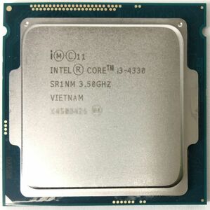Core i3-4330 ×1枚 Intel CPU 3.50GHz SR1NM 2コア 4スレッド ソケット FCLGA1150 デスクトップ用 BIOS起動確認済【中古品】【送料無料】