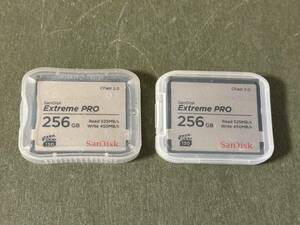 【ARRIカメラ対応】SanDisk CFast2.0 Extreme PRO 256GB 2枚セット⑨