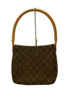 LOUIS VUITTON◆ルーピングMM_モノグラム・キャンバス_BRW/PVC/BRW