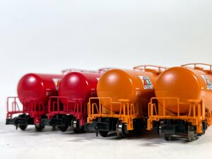 2-151＊Nゲージ MICROACE 10周年記念商品 A3125 タキ1000 赤 / A3126 タキ1000 オレンジ タンク車 マイクロエース 鉄道模型(asc)