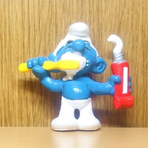 スマーフ　フィギュア　歯みがき　PVC　Smurf 　アメトイ　アメリカ　トイ