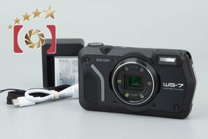 【中古】RICOH リコー WG-7 ブラック 防水アクションカメラ シャッター回数僅少