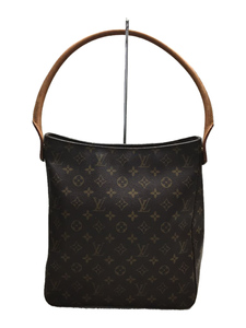 LOUIS VUITTON◆ルーピング_モノグラム_BRW/PVC/BRW