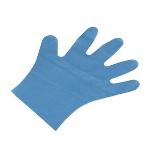 使い捨てポリエチレン手袋　Mサイズ　３８００枚　１００枚入り３８組　ブルー