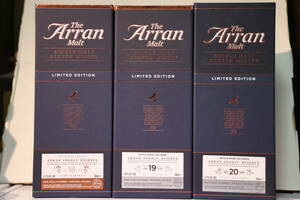 アラン エンジェルズ リザーブ 3本セット ARRAN Limited Edition Angels Reserve 1997 20年 52.2％ 1997 19年 48.2％ 1996 18年 51.1％ 