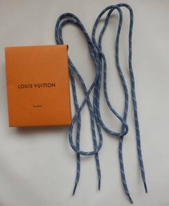 ルイ・ヴィトン LOUIS VUITTON　靴紐　デニム　スニーカー　紐　ブルー