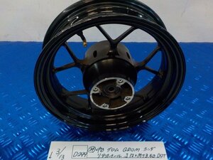 D299●○（24）中古　グロム　GROM　ホンダ　リアホイール　J12×MT3.50DOT　6-3/13（も）