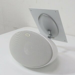 KEF ケフ E301c マイクスピーカー ホワイト 動作未確認 2ウェイバスレフ型 スピーカーシステム 音楽 OA機器 YH12415 中古オーディオ機器