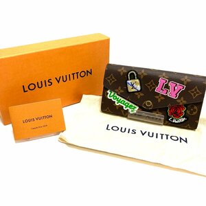 ルイヴィトン【 LOUIS VUITTON】 ポルト フォイユ・サラ M63318 LVストーリーズ モノグラム 長財布 中古【かんてい局亀有】13194